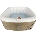 Factory OEM ODM Outdoor Integrated design Round inflatable spa pool whirlpool massage spa hot tub